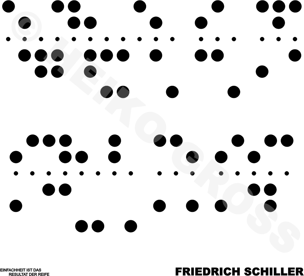 Lochstreifen-Code als Grafikelement